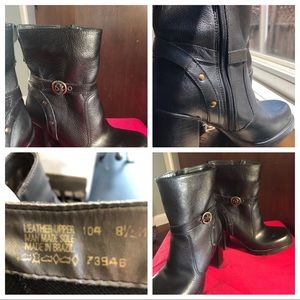 Candies black heeled boots size 8 1/2